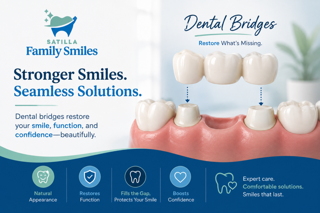 dental bridges at satilla family smiles
